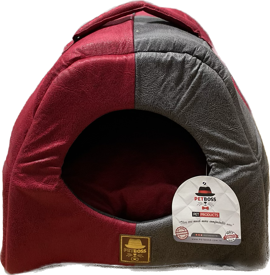 Petboss Damalı Varıo İç Mekan (Kırmızı-Gri)