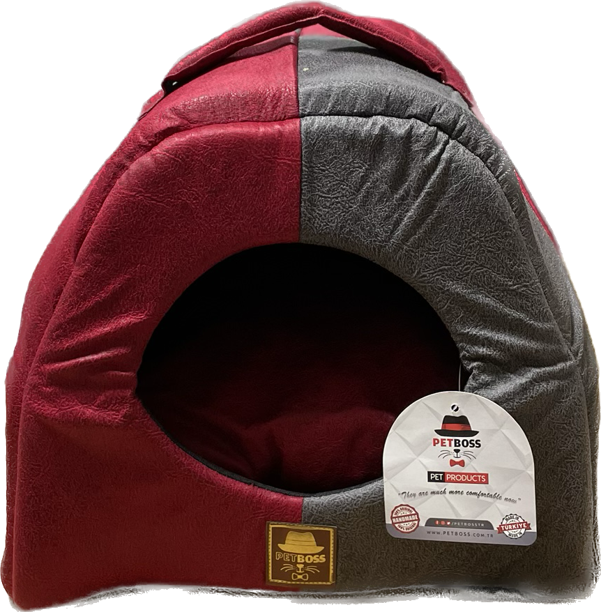 Petboss Damalı Varıo İç Mekan (Kırmızı-Gri)