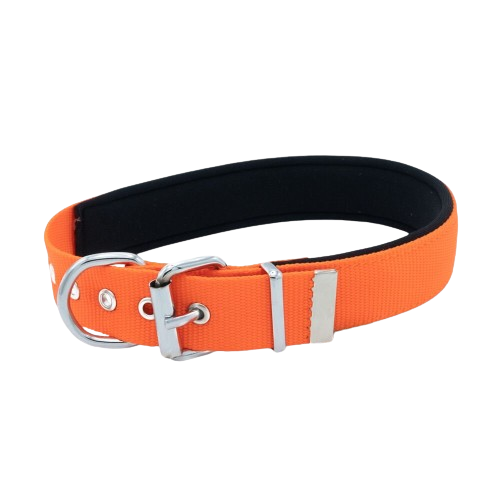 Doggie Konfor Dokuma Boyun Tasması Turuncu 3X47-55Cm