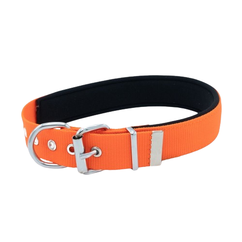 Doggie Konfor Dokuma Boyun Tasması Turuncu 3X47-55Cm