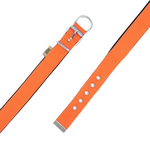 Doggie Konfor Dokuma Boyun Tasması Turuncu 3X47-55Cm