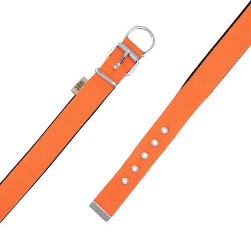 Doggie Konfor Dokuma Boyun Tasması Turuncu 3X47-55Cm
