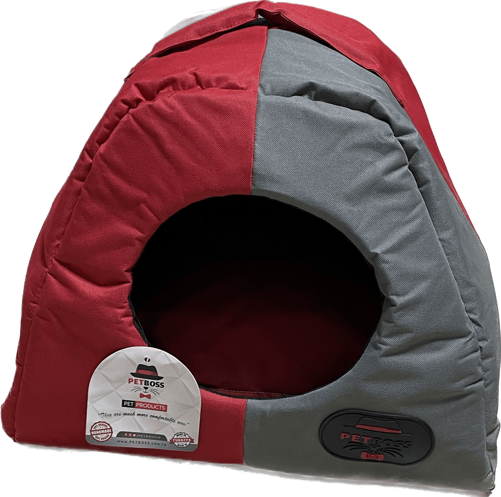 Petboss Damalı Varıo Dış Mekan (Kırmızı-Gri)
