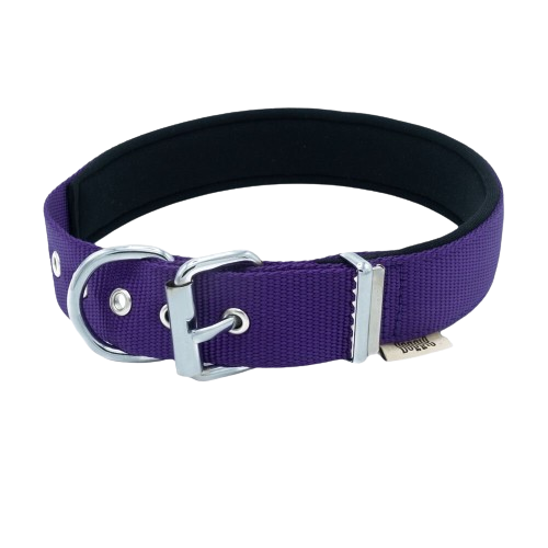 Doggie Konfor Dokuma Boyun Tasması Mor 3X47-55Cm