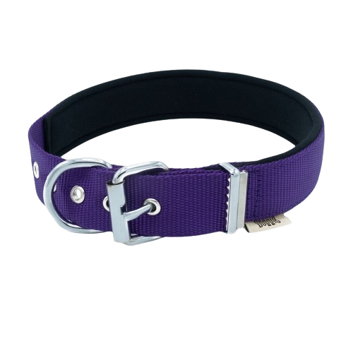 Doggie Konfor Dokuma Boyun Tasması Mor 3X47-55Cm