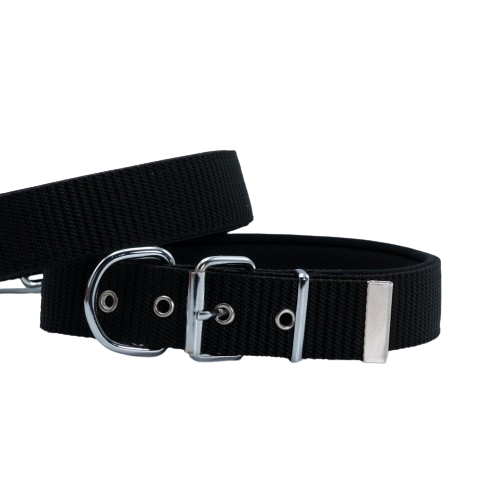 Doggie Konfor Dokuma Boyun Tasması Siyah 5X55-65Cm