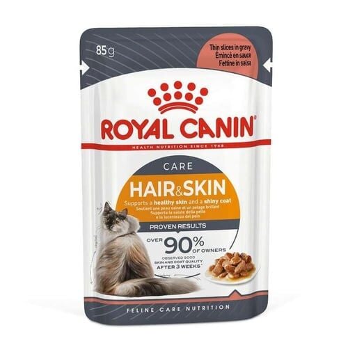 Royal Canin Hair Skin Gravy Yetişkin Kedi Yaş Mama 85 gr