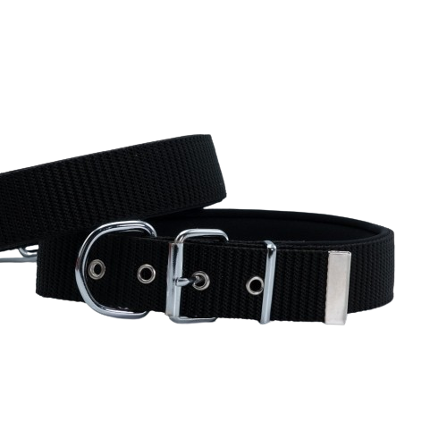 Doggie Konfor Dokuma Boyun Tasması Siyah 5X60-70Cm