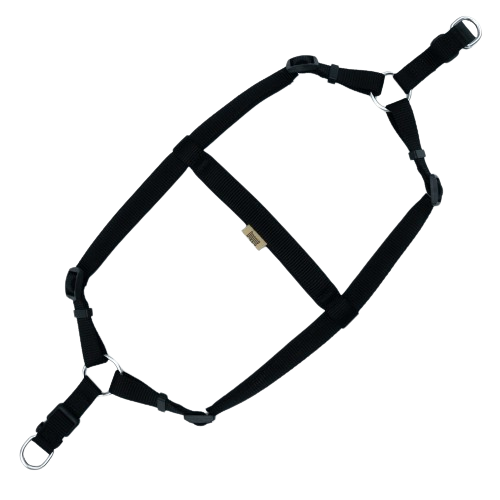 Doggie Konfor Dokuma Ronin Göğüs Tasması Siyah 2X55-65Cm