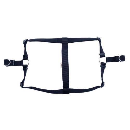 Doggie Konfor Dokuma Ronin Göğüs Tasması Siyah 2,5X70-80Cm