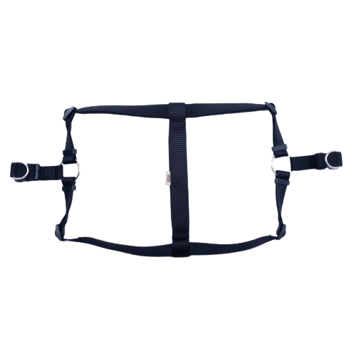 Doggie Konfor Dokuma Ronin Göğüs Tasması Siyah 2,5X70-80Cm