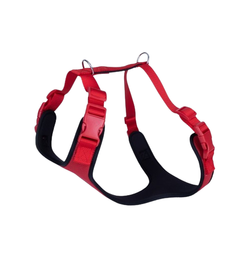 Doggie Havalı Dokuma Göğüs Tasması Kırmızı 2X55-65Cm