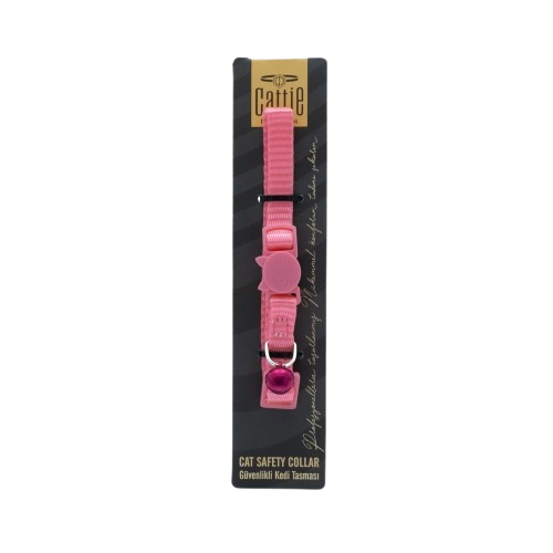 Cattie Güvenlik Tokalı Kedi Boyun Tasması Pembe 1X15-25Cm