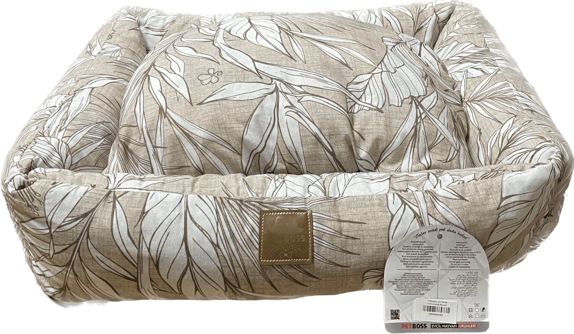 Petboss Lıve Set M (Kahverengi-Beyaz)