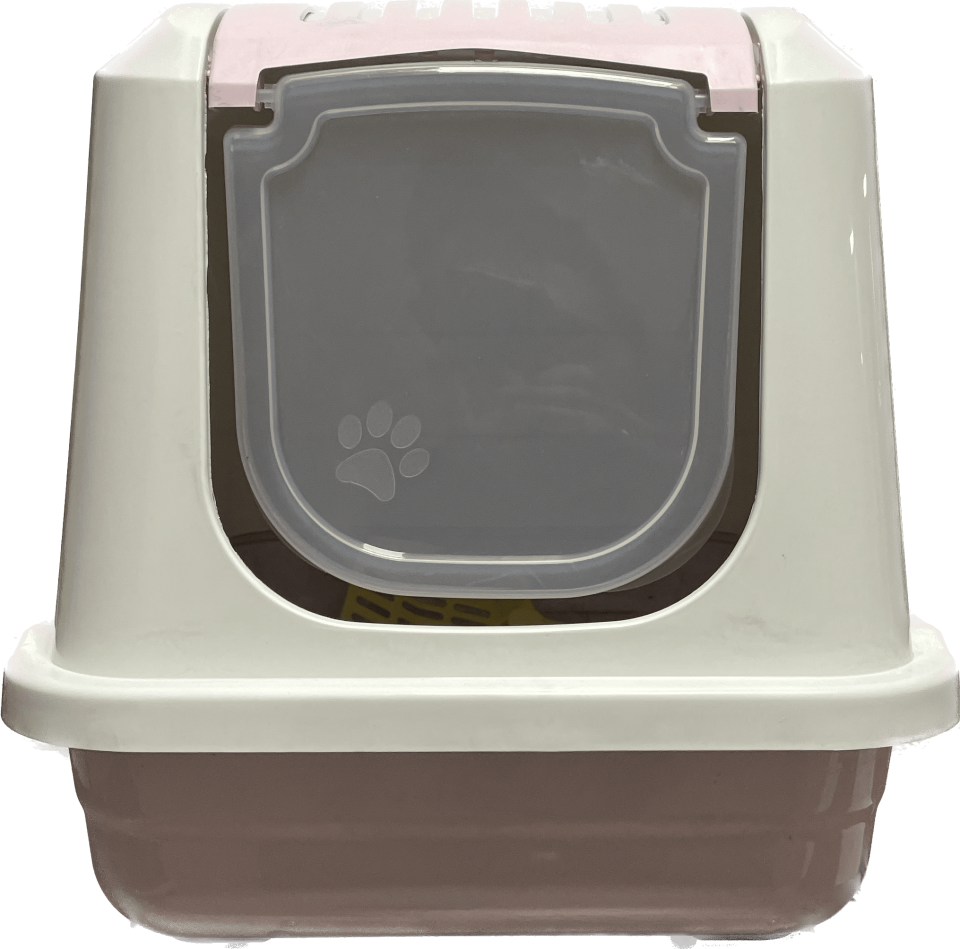 İba Pet Kapalı Kedi Tuvaleti 1 Pembe