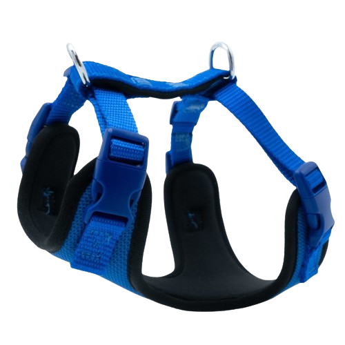 Doggie Havalı Dokuma Göğüs Tasması Royalmavi 1,5X35-45Cm