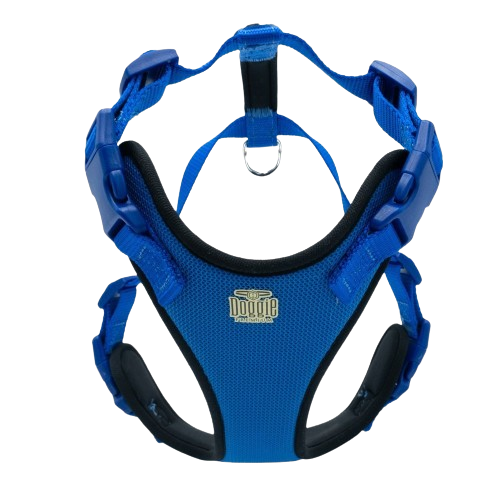 Doggie Havalı Dokuma Göğüs Tasması Royalmavi 2X45-55Cm