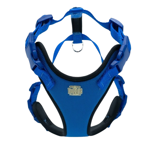 Doggie Havalı Dokuma Göğüs Tasması Royalmavi 2X45-55Cm