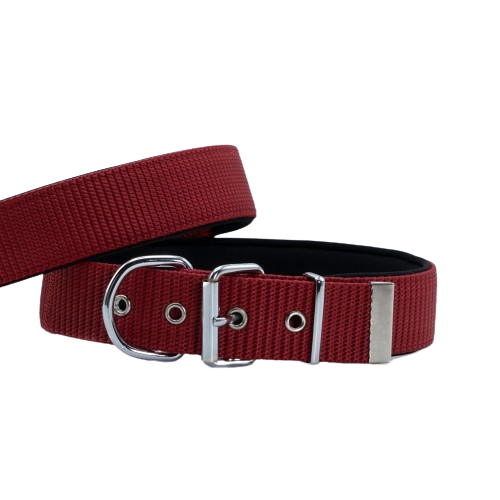 Doggie Konfor Dokuma Boyun Tasması Kırmızı 4X57-65Cm