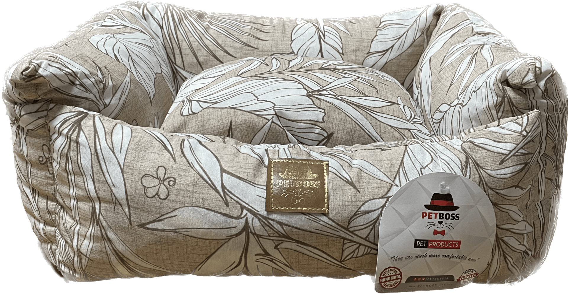 Petboss Long Lıve Set S (Kahverengi-Beyaz)