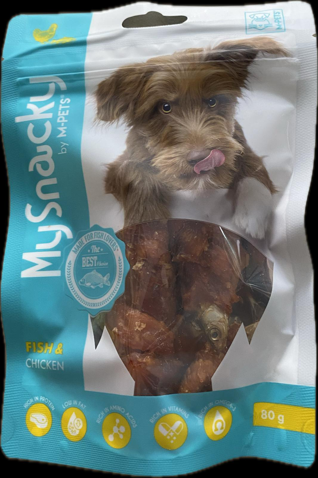 Mpets Balık & Tavuk Köpek Ödül Maması 80 g
