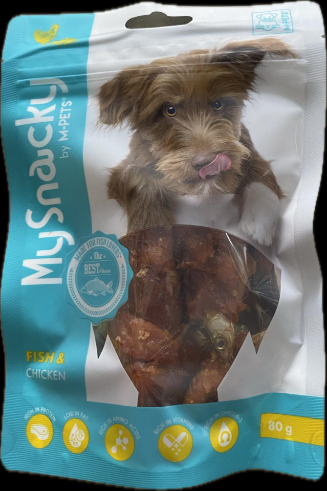 Mpets Balık & Tavuk Köpek Ödül Maması 80 g