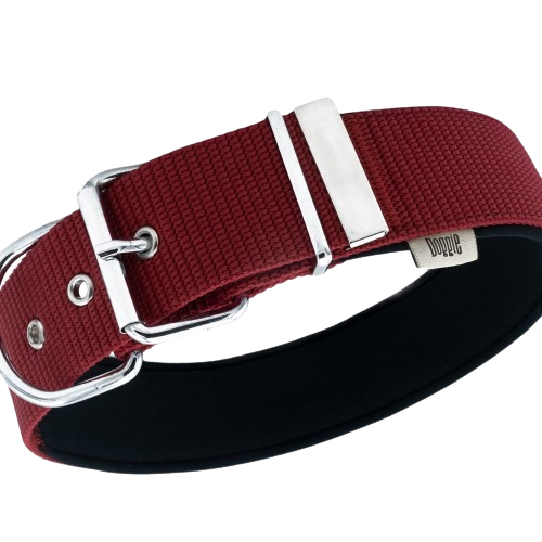 Doggie Konfor Dokuma Boyun Tasması Kırmızı 5X55-65Cm