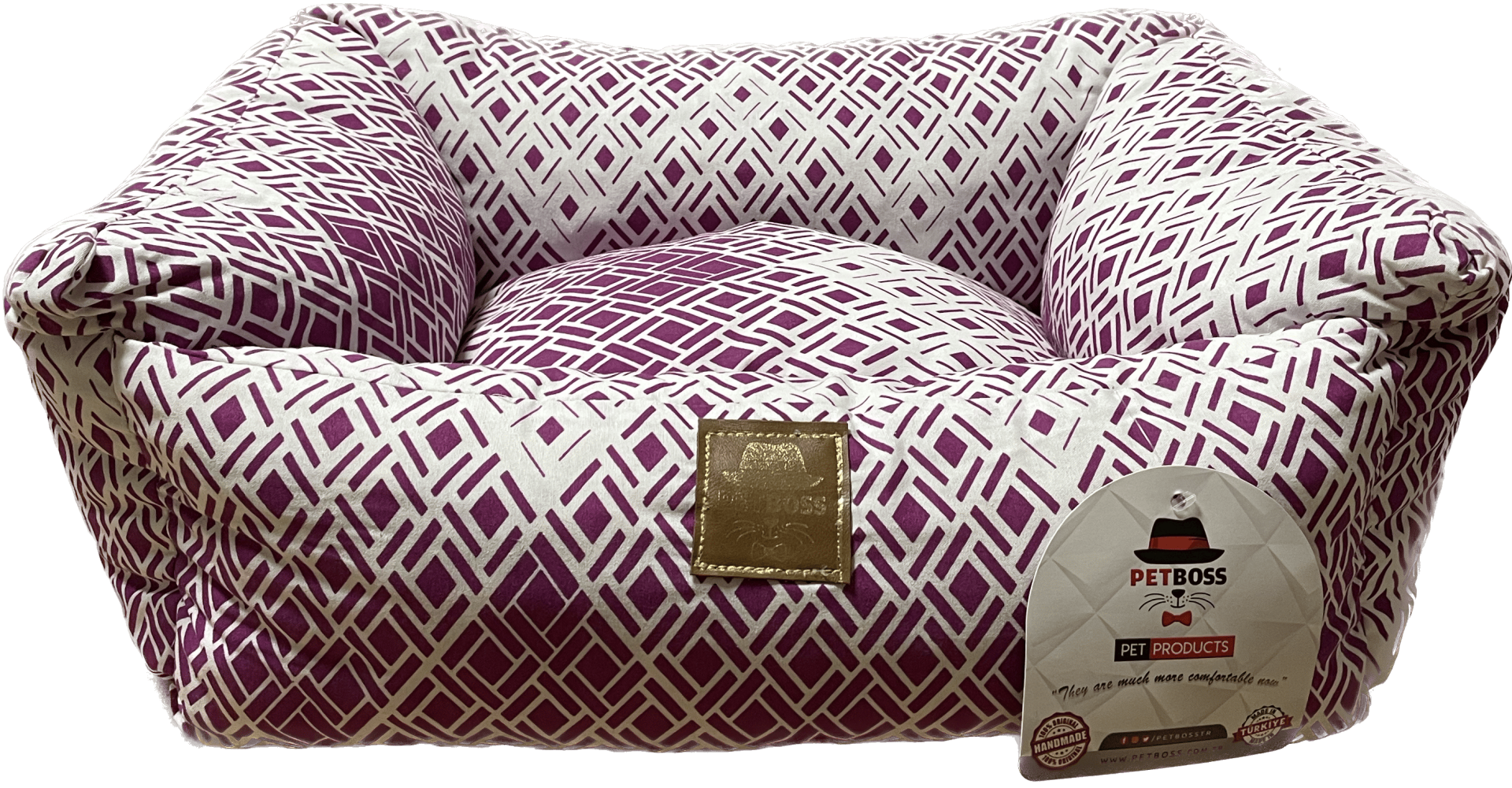 Petboss Long Lıve Set S (Mor-Beyaz)