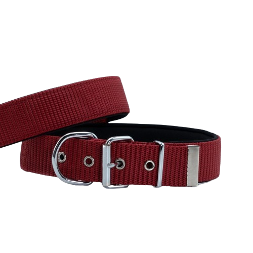 Doggie Konfor Dokuma Boyun Tasması Kırmızı 5X60-70Cm