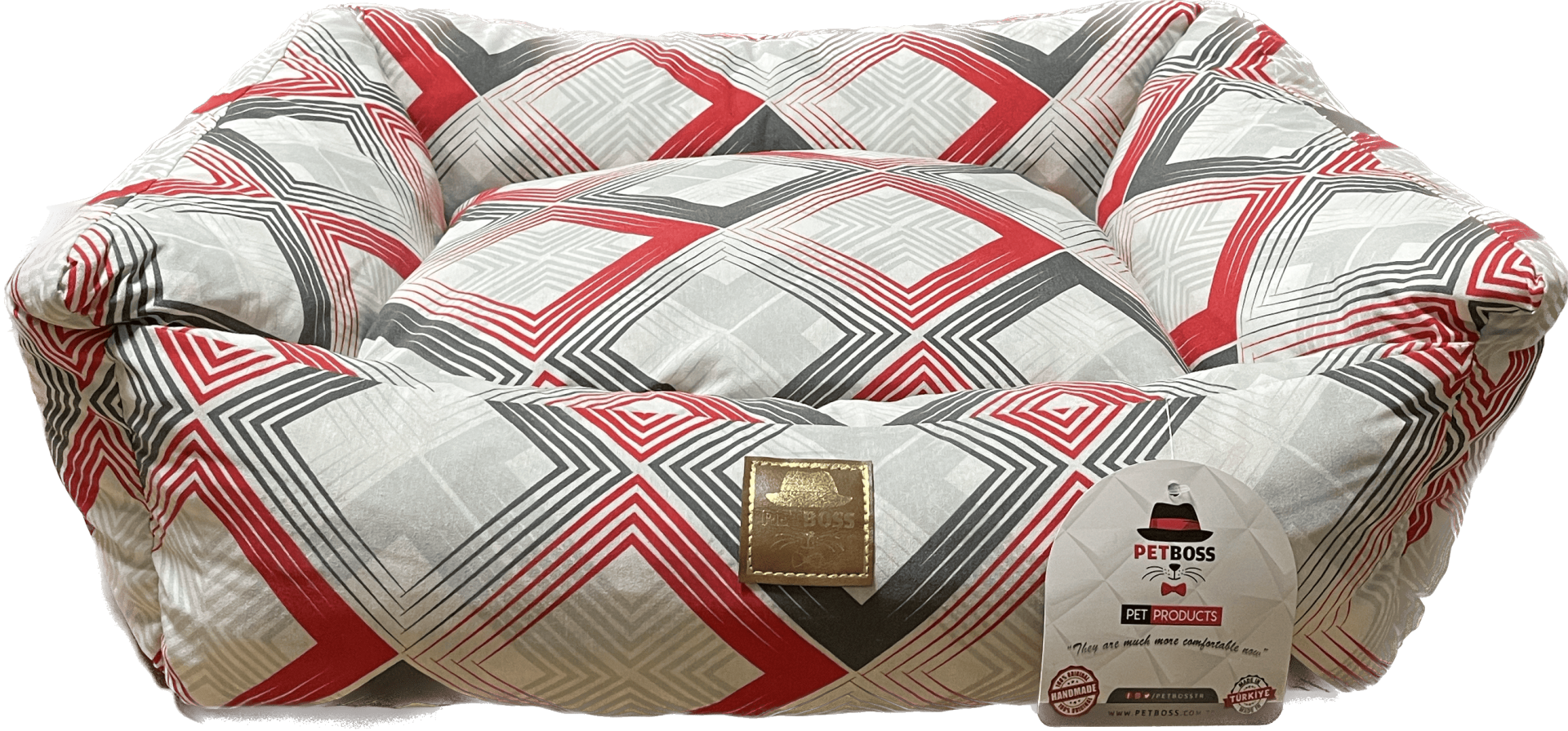 Petboss Long Lıve Set S (Gri-Beyaz-Kırmızı)