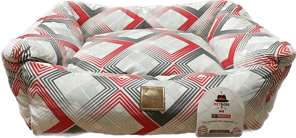 Petboss Long Lıve Set S (Gri-Beyaz-Kırmızı)