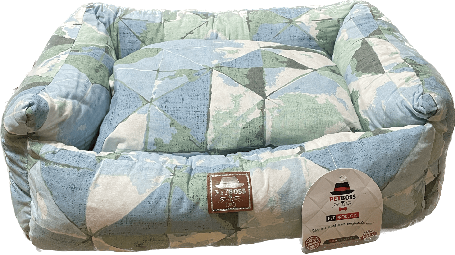 Petboss Long Lıve Set M (Mavi-Yeşil-Beyaz)