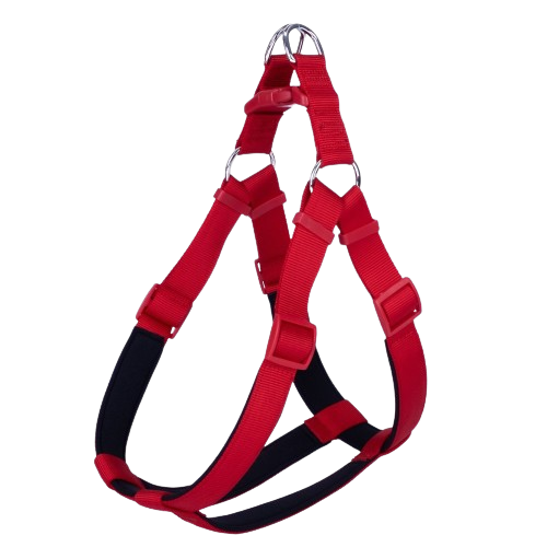 Doggie Konfor Dokuma Ronin Göğüs Tasması Kırmızı 3X75-85Cm