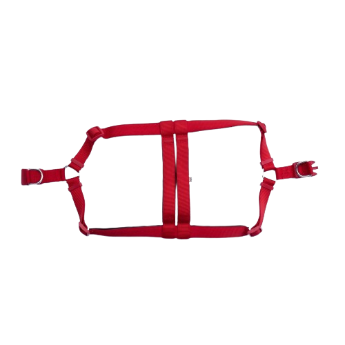 Doggie Konfor Dokuma Ronin Göğüs Tasması Kırmızı 3X75-85Cm