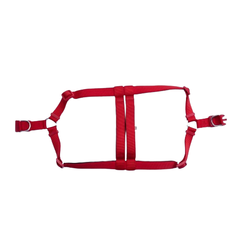 Doggie Konfor Dokuma Ronin Göğüs Tasması Kırmızı 3X75-85Cm