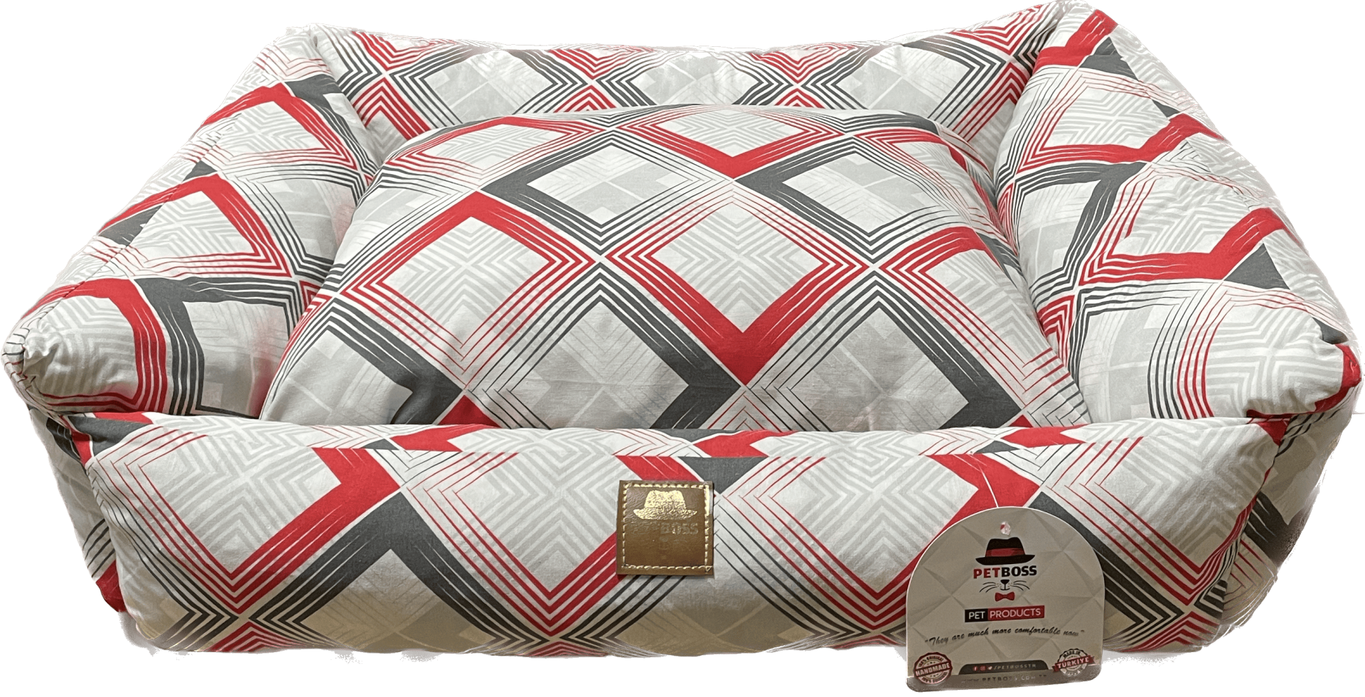 Petboss Long Lıve Set L (Gri-Beyaz-Kırmızı)