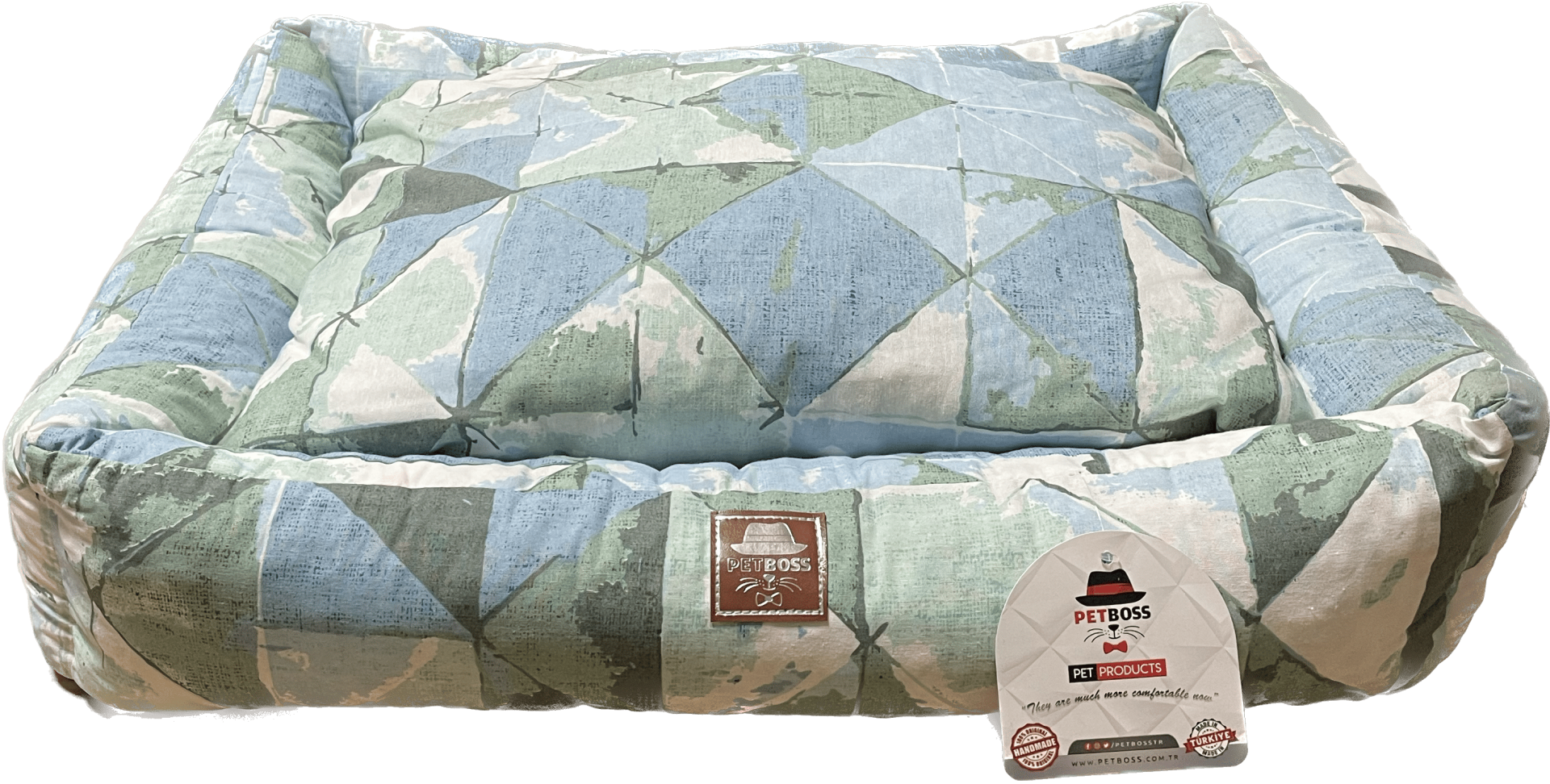 Petboss Long Lıve Set L (Mavi-Yeşil-Beyaz)