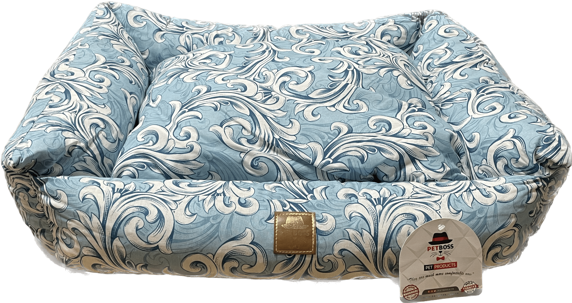 Petboss Long Lıve Set L (Mavi-Beyaz)