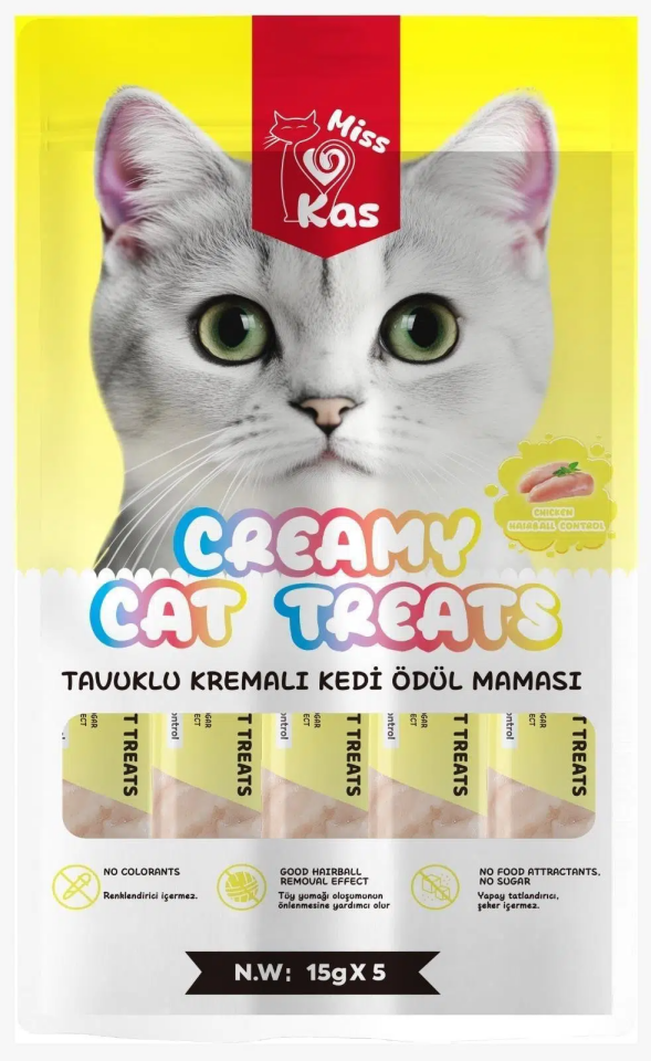Mis Kas Tavuklu Kedi Ödül Maması 5*15 g