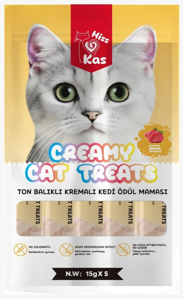 Mis Kas Ton Balıklı Kedi Ödül Maması 5*15 g