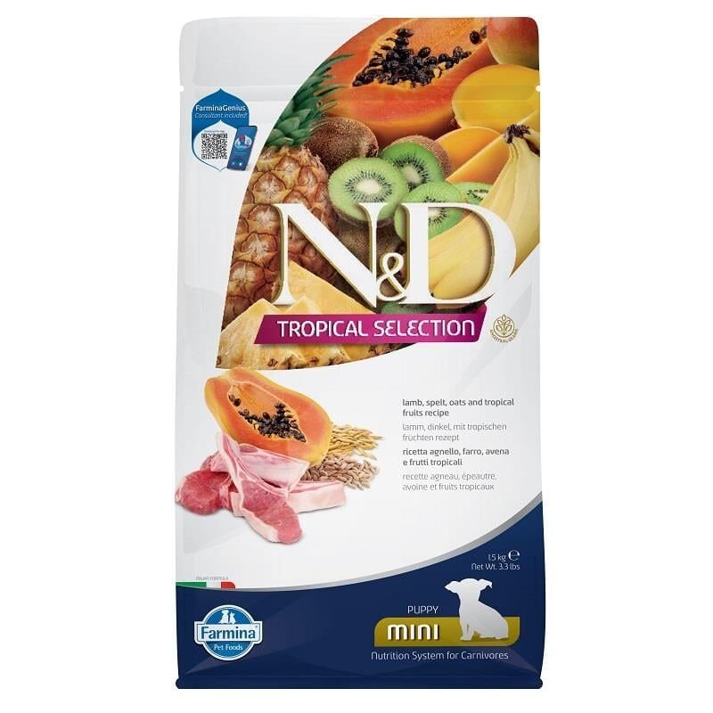 N&D Tropikal Selection Kuzulu Yavru Köpek Maması 1.5 kg