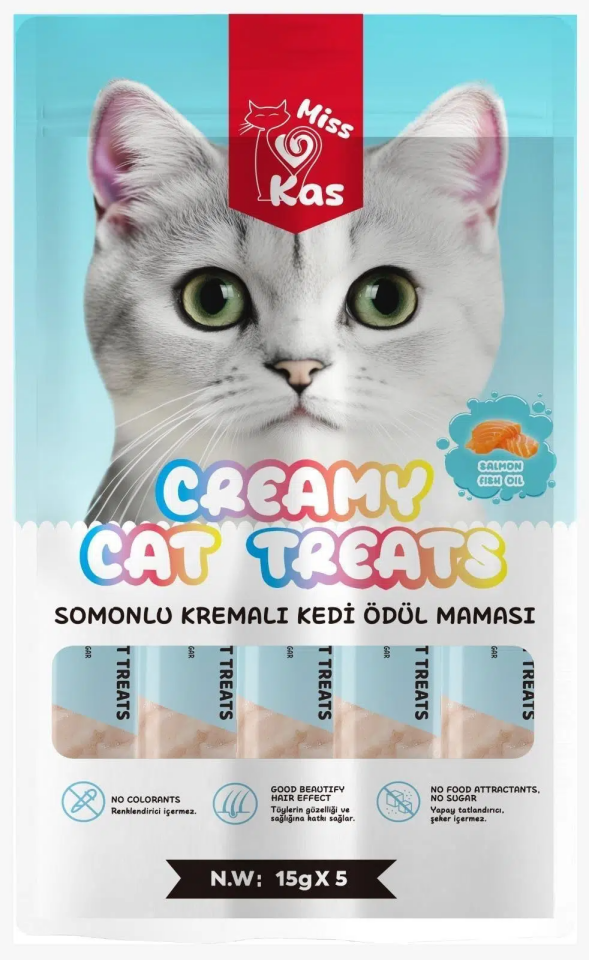 Mis Kas Somonlu Kedi Ödül Maması 5*15 g