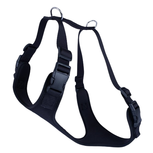 Doggie Havalı Dokuma Göğüs Tasması Siyah 2,5X65-75Cm