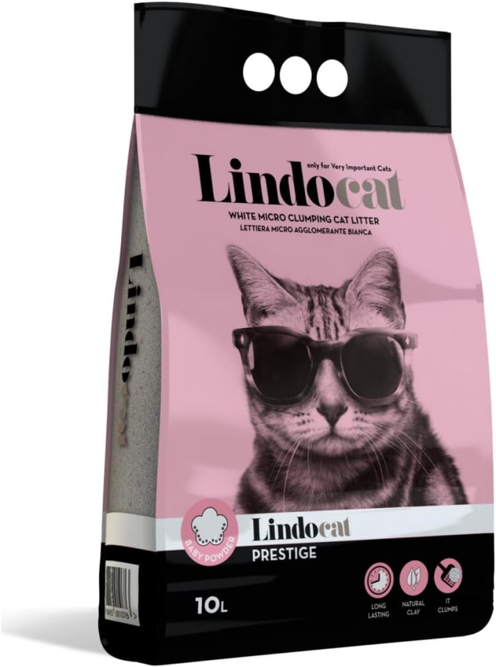 Lindocat Bebek Pudralı Kedi Kumu 10 L