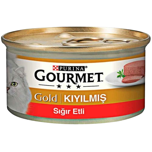 Purina Gourmet Gold Kıyılmış Sığır Etli Yetişkin Kedi Konservesi 85 gr
