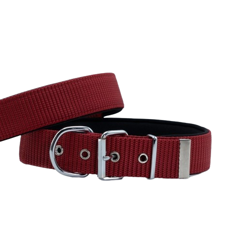 Doggie Konfor Dokuma Boyun Tasması Kırmızı 5X50-60Cm