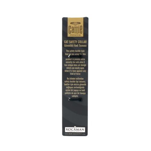 Cattie Desenli Kedi Boyun Tasması Kırmızı 1X15-25Cm