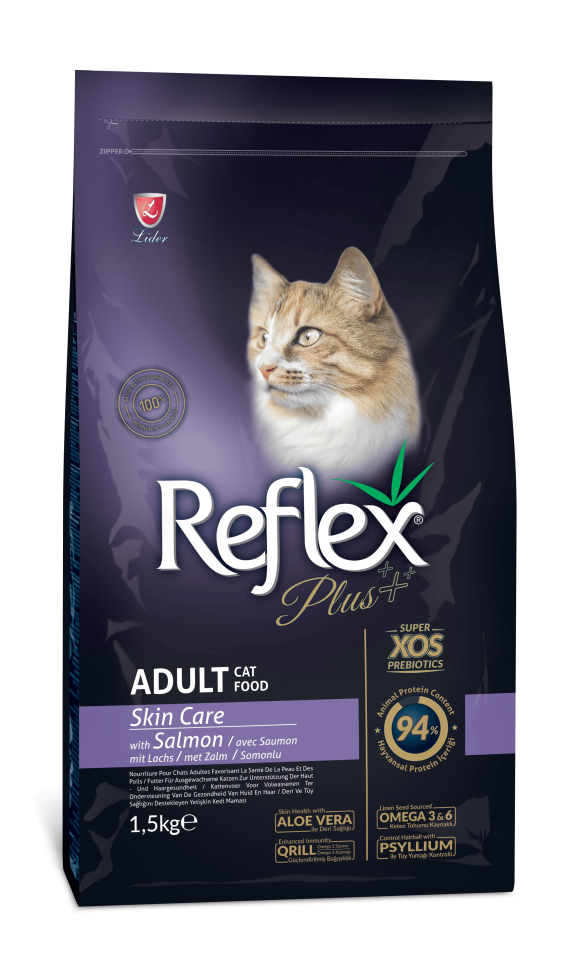 Reflex Plus Somonlu Skin Care Yetişkin Kedi Maması 1.5 kg