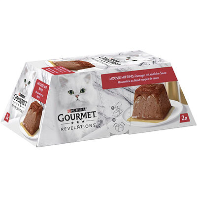 Purina Gourmet Revelations Sığır Etli Yetişkin Kedi Yaş Maması 2*57 g