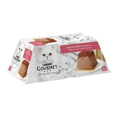 Purina Gourmet Revelations Somonlu Yetişkin Kedi Yaş Maması 2*57 g